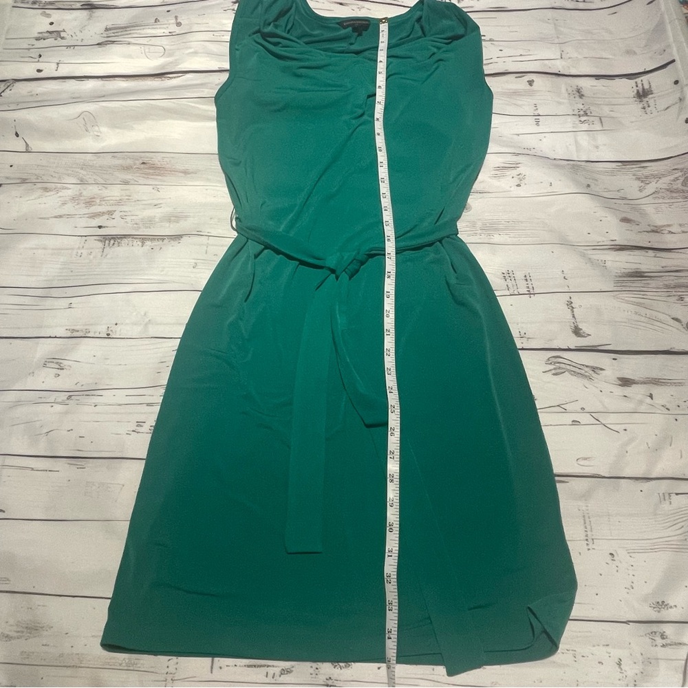 Banana Republic Green Sleeveless dress with belt tie Size S Preowned - Picture 8 of 8